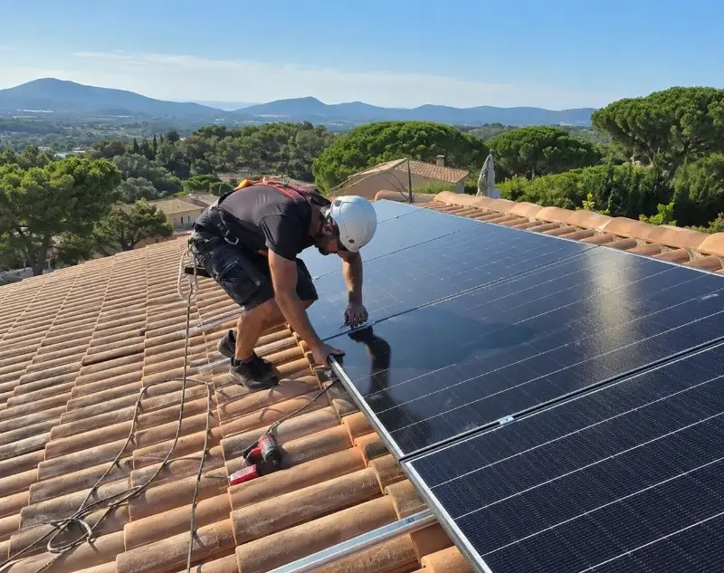 Installateur panneaux solaires Saint-Nazaire-de-Pézan — pose photovoltaïque sur toiture
